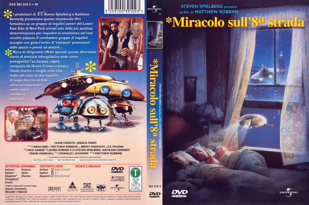 Miracolo sull'8a strada (Batteries not included) locandina DVD