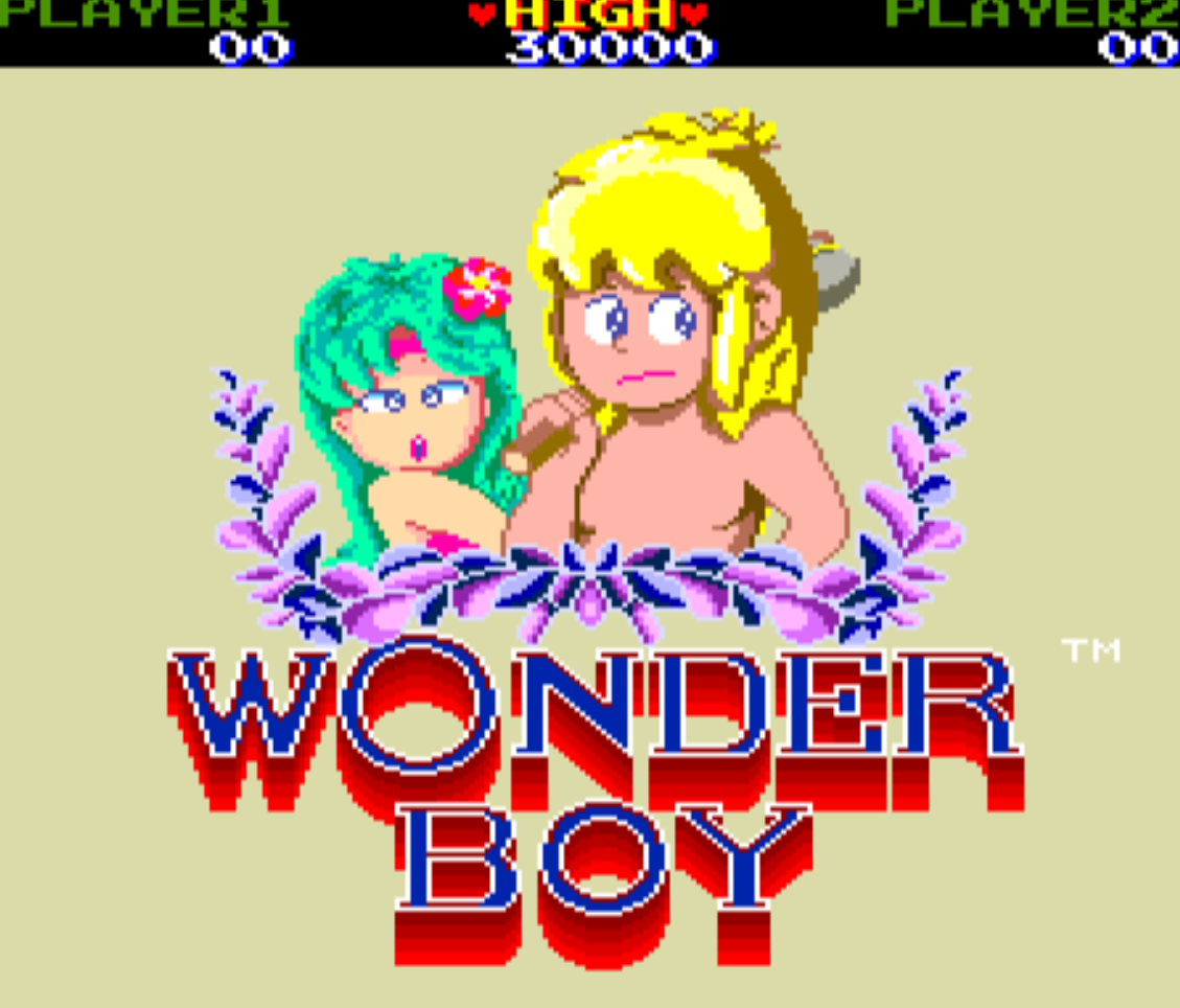 Wonder Boy versione PC MAME